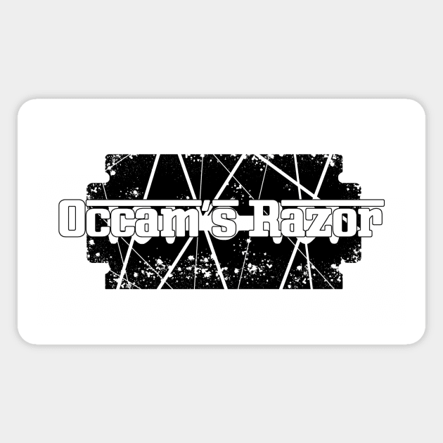 Occam's Razor Sticker by Comixdesign